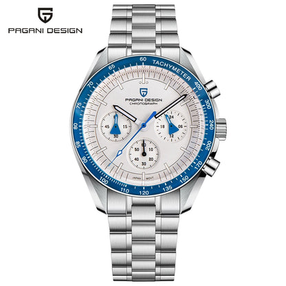 PAGANI DESIGN 1701 V5 Men's Luxury Quartz Chronograph Watch – AR Sapphire Glass, 100M Waterproof