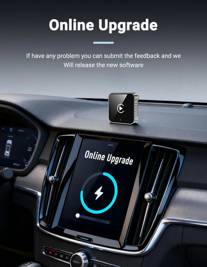 Wireless CarPlay & Android Auto Adapter 2026 | Plug & Play, Stable BT+WiFi, OTA Updates, 99% Car Compatible
