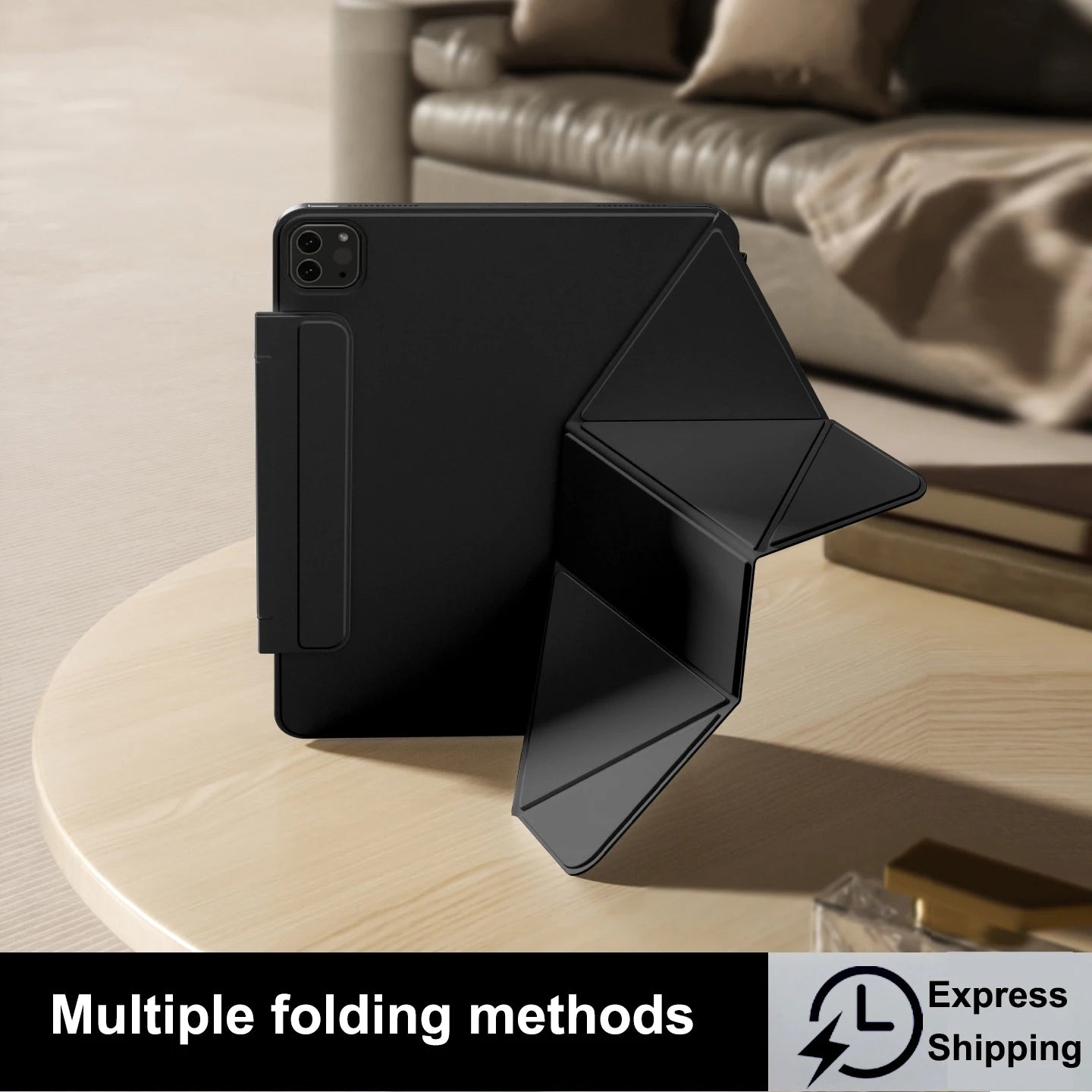 Smart Folio iPad Case | Magnetic | iPad 10th–11th, Air 11/13, Pro 11/12.9/13, Mini 6/7 | 4 Colors