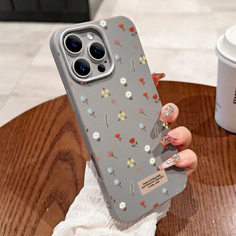 Retro Floral Leather Phone Case for Xiaomi Mi 11 Lite, 13T Pro, Poco X7, F6, X5 – Shockproof