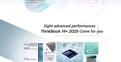 Lenovo ThinkBook 14+ 2025 – Intel Ultra 5 225H, 32GB DDR5, 1TB SSD, 14.5" 3K 120Hz, Windows 11