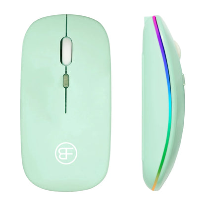 BalanceFit RGB Wireless Gaming Mouse – Rechargeable, LED Backlit, Ergonomic, 1600 DPI, for Laptop & PC