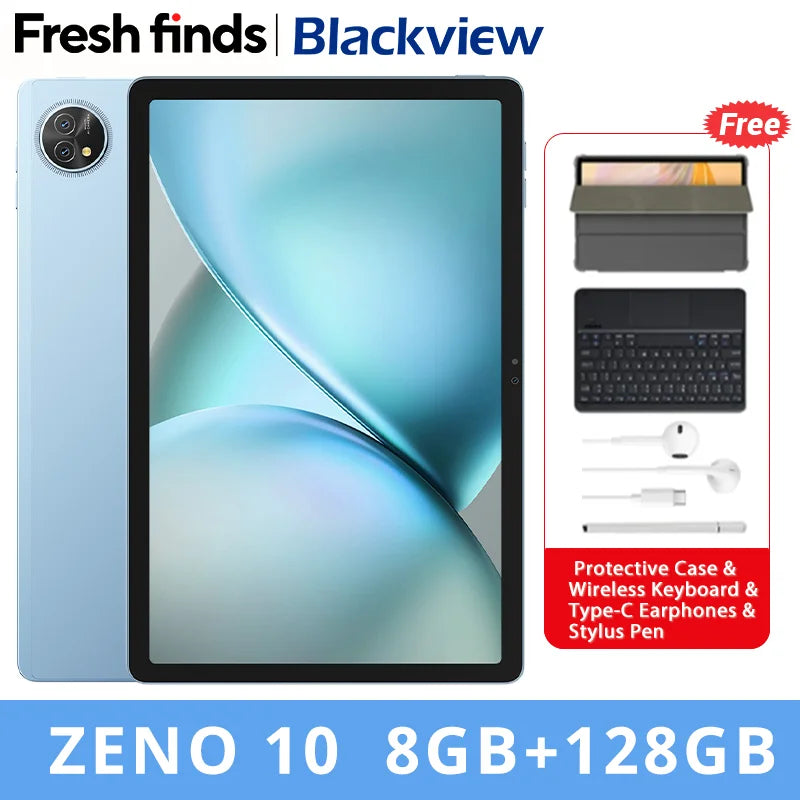 Blackview Zeno 10 5G AI Tablet – 11" FHD+ 90Hz, UNISOC T8200, 8800mAh, Quad Speakers, Android 15