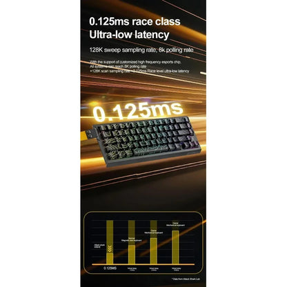 Attack Shark X68 HE Gaming Keyboard – Magnetic Hall Effect, 0.01mm Rapid Trigger, 8000Hz, 68-Key