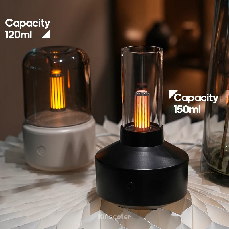 KINSCOTER USB Mini Aroma Diffuser & Ultrasonic Humidifier – 120ml/150ml Bedroom Diffuser