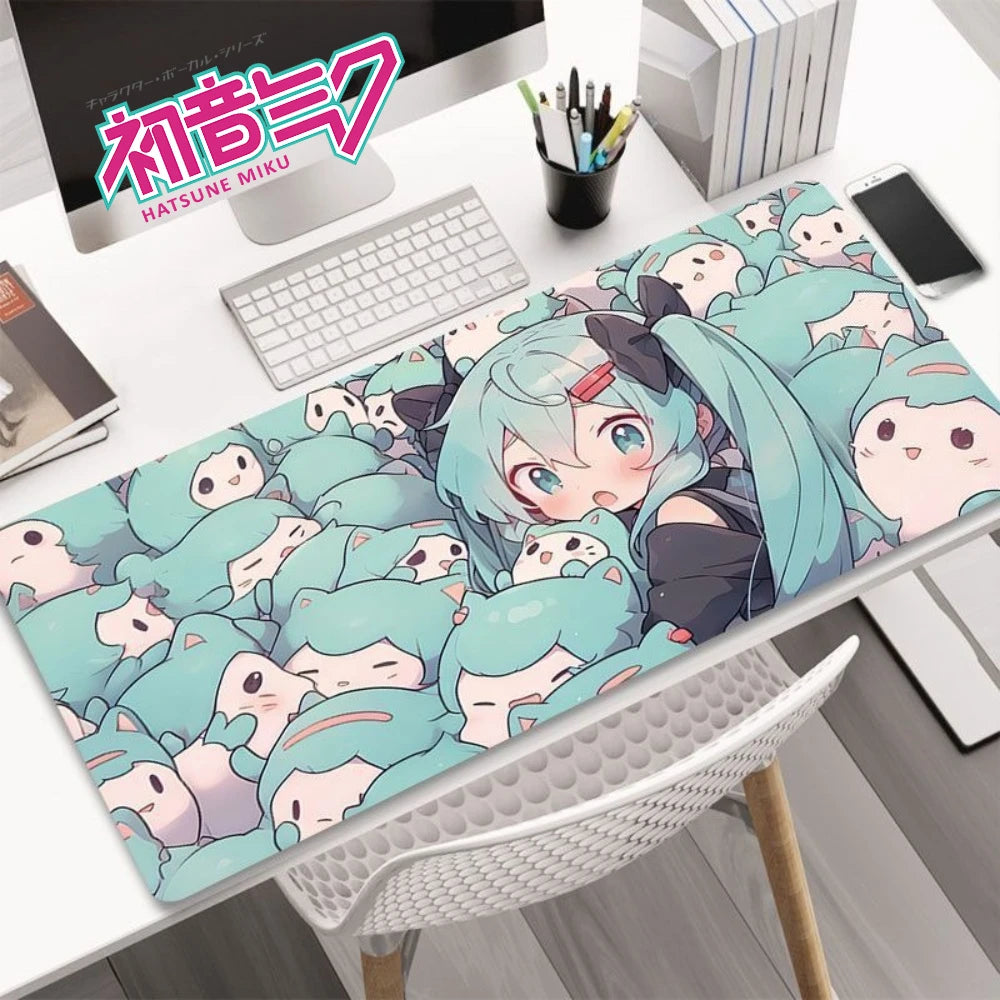 Hatsune Miku XXL Gaming Desk Mat – Anime Mouse Pad, Non-Slip