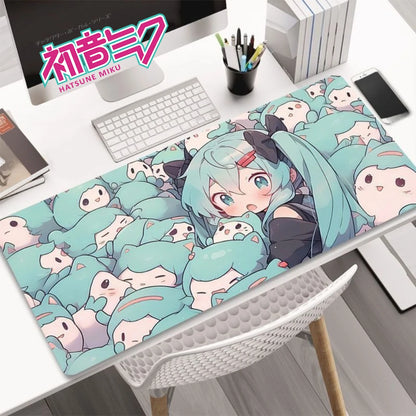 Hatsune Miku XXL Gaming Desk Mat – Anime Mouse Pad, Non-Slip