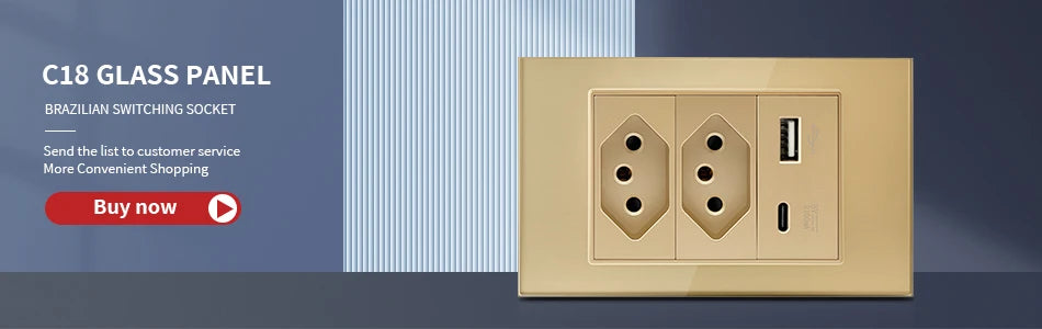 DELEFU Tempered Glass Smart Wall Socket with USB-C | Tuya WiFi | 10A–20A