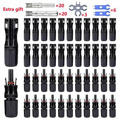 Solar Panel Connector Kit 1000V 30A – PV MC4 Connectors 2.5/4/6mm²