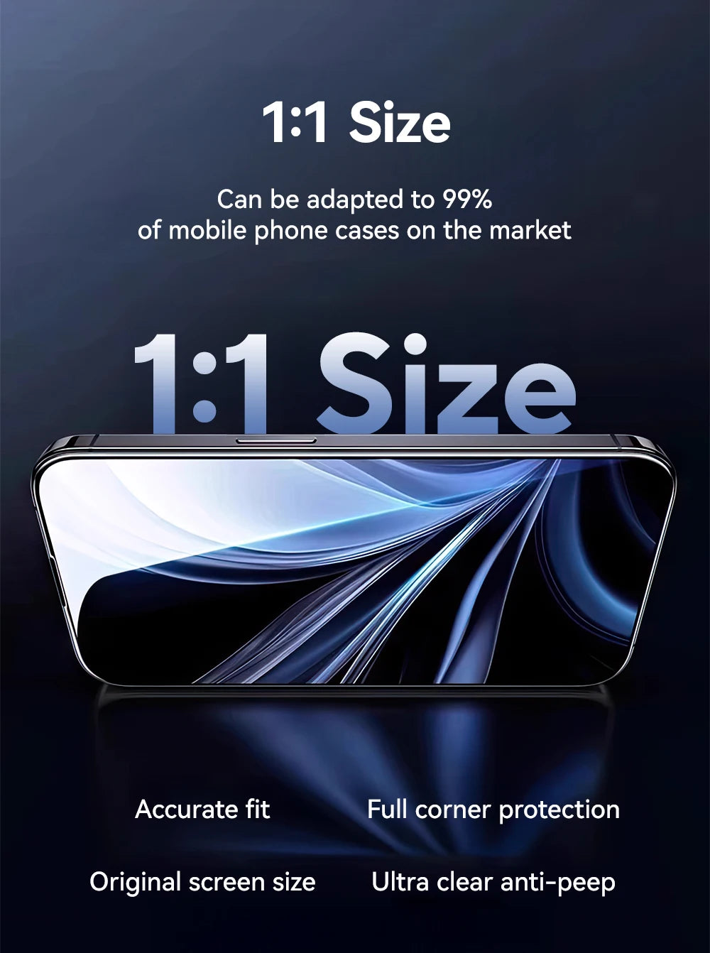 Joyroom Anti-Spy Privacy Screen Protector for iPhone 17 Pro Max / 17 Pro / 17 Air | Tempered Glass Film