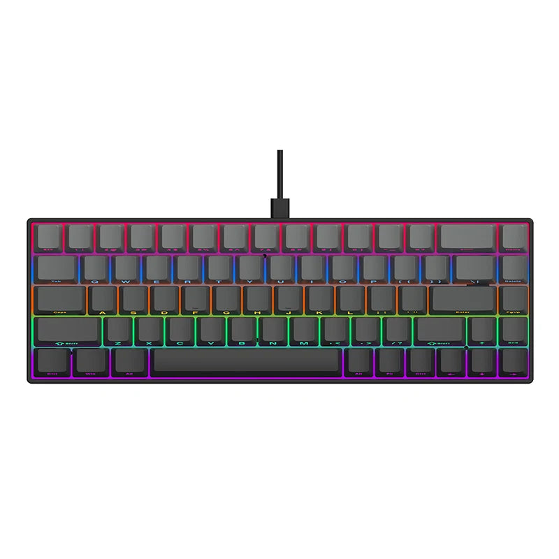 AJAZZ AK680 65% Wired Gaming Mechanical Keyboard – Hot Swap, Gasket Mount, Custom Keycap