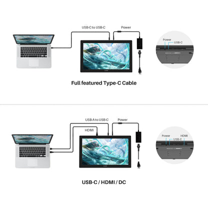 HUION Kamvas Pro 24 4K UHD – 23.8" Drawing Monitor, 8192 Levels, 140% sRGB