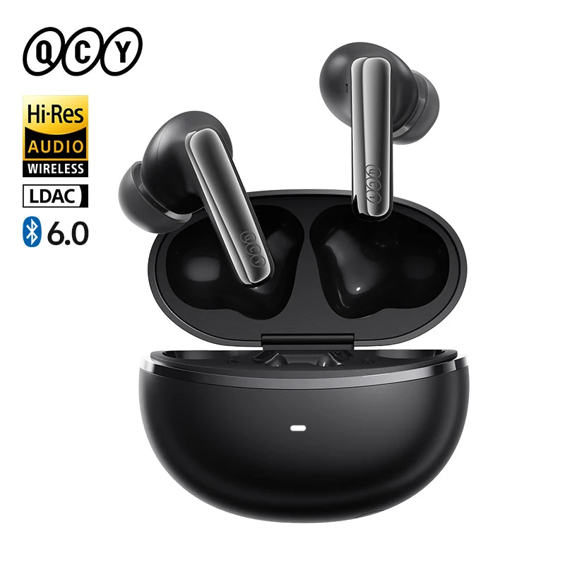 QCY MeloBuds N70 Wireless Earbuds – ANC, Bluetooth 6.0, LDAC, 50H, IPX5