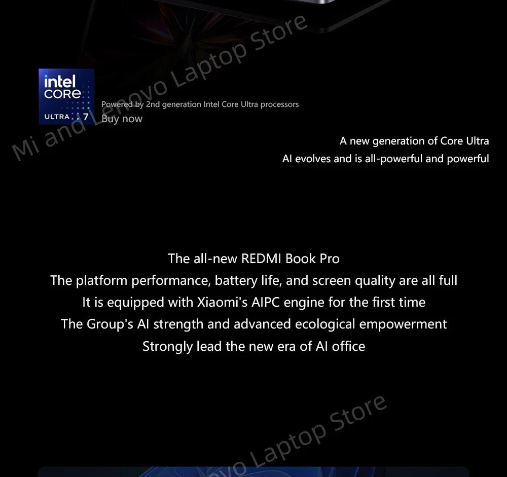 Xiaomi Redmi Book Pro 16 2025 – Intel Ultra5 225H / Ultra7 255H, 32GB RAM, 1TB SSD, 2.5K/3.1K 120Hz/165Hz