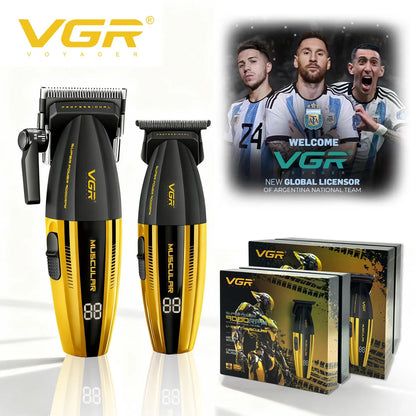 VGR Professional Hair Clippers | 9000 RPM | V-285 & V-003 | Cordless Barber Trimmer