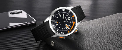 BERNY Automatic Dive Watch – Sapphire Crystal, 200M Water Resistant, NH35 Movement