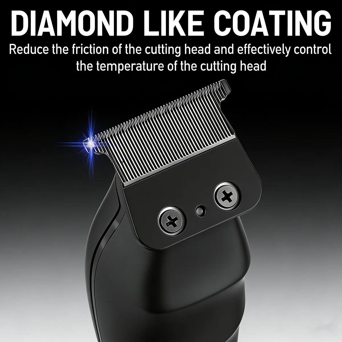 Professional Barber Hair Clipper – 5-Speed, 8000RPM, Brushless Motor, Detachable Blade