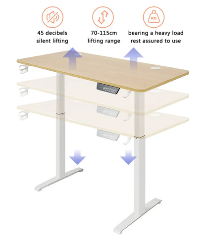 Smart Electric Standing Laptop Computer Motion Desk Height Adjustable Desk Lifting Table Standing Desk Sit Desk Home Office