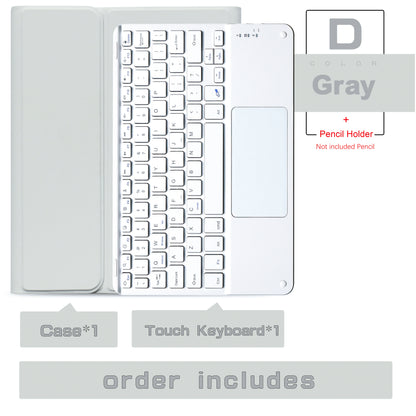 Wireless Magic Keyboard & Mouse Case for iPad Pro 11/13, Air 11/13, iPad 7-10 Gen – Bluetooth, Touchpad
