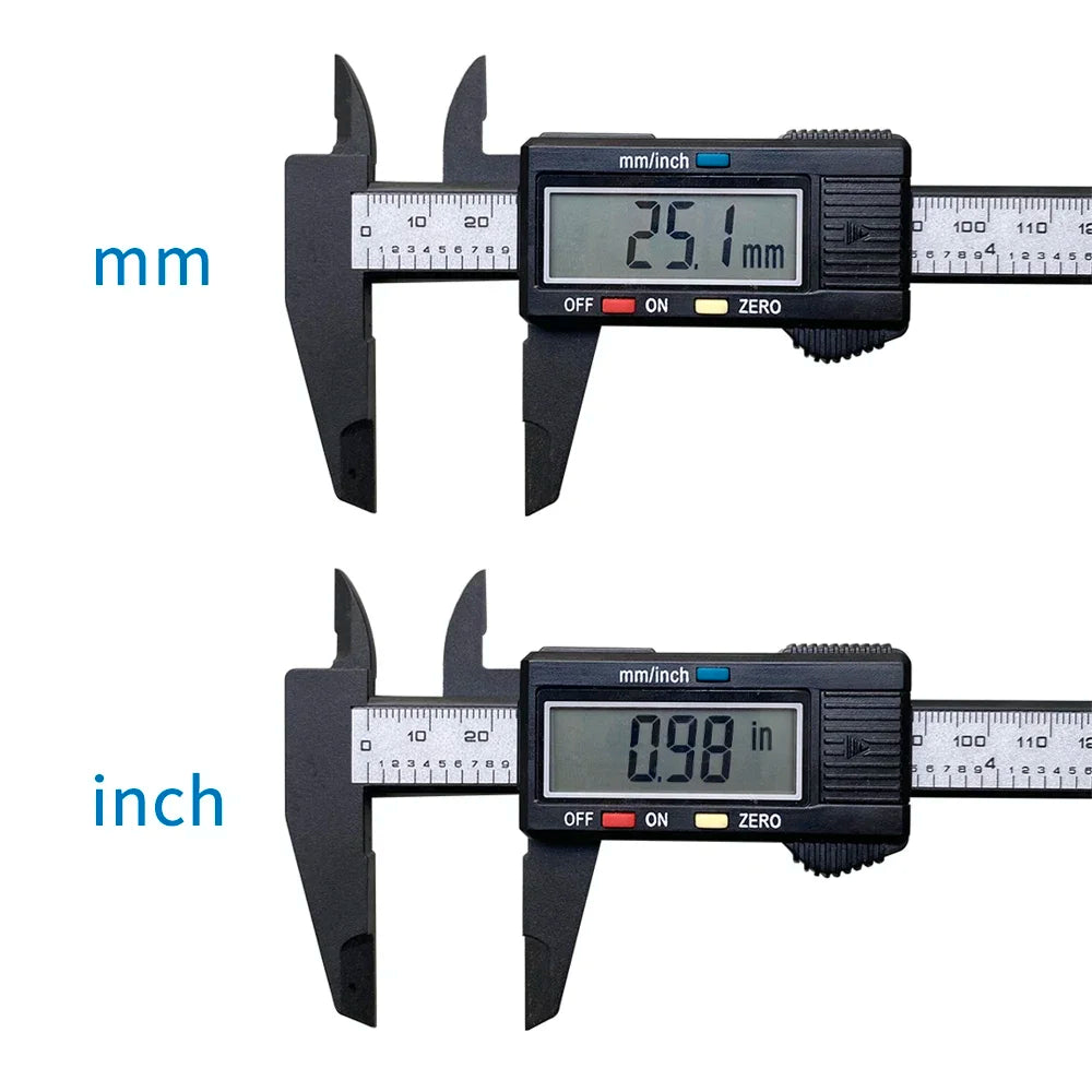 Digital Vernier Caliper 100–150mm – Carbon Fiber Electronic Measuring Tool