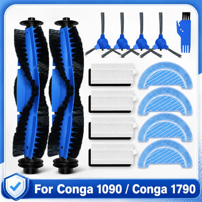 Cecotec Conga 1090 / 1790 Titanium Ultra Robot Vacuum Spare Parts – Brush, Filter & Mop