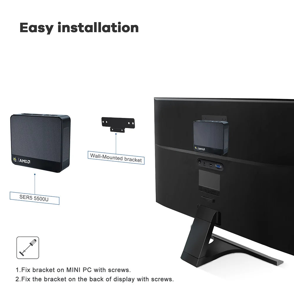 Beelink SER5 Max Mini PC – AMD Ryzen 7 6800U/7735HS, DDR5, WiFi 6, 2.5G LAN
