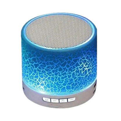 Wireless Mini Subwoofer Speaker with 7-Colour LED Light - Portable Bluetooth Speaker