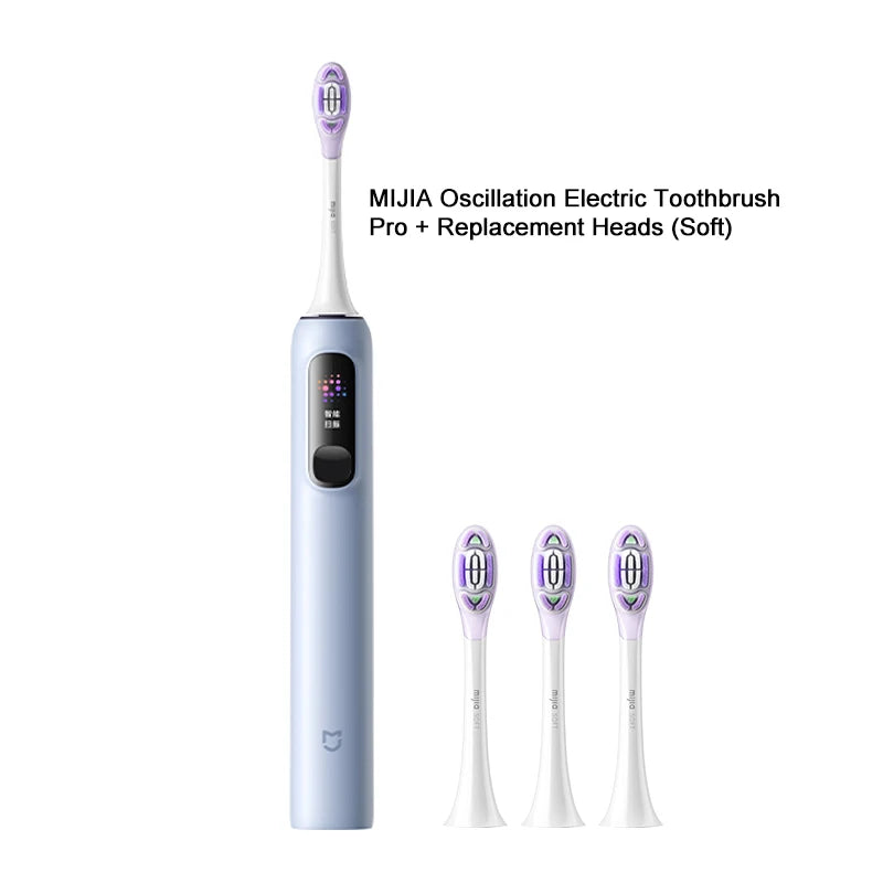 MIJIA Sonic Electric Toothbrush Pro – Smart 4 Modes, LED Screen, Travel Lock, IPX8, Long Battery Life
