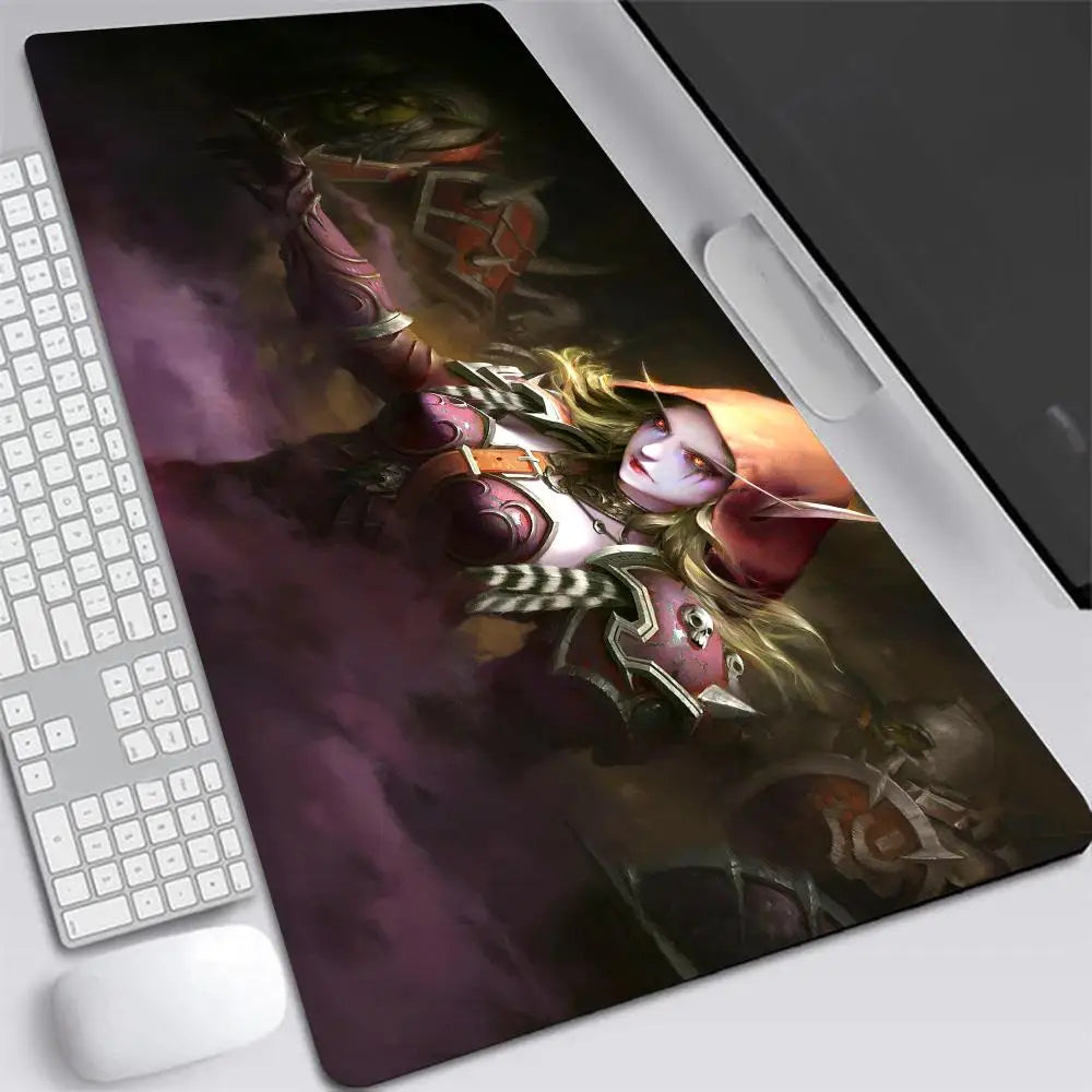 World of Warcraft Sylvanas Large Gaming Mouse Pad — Desk Mat, Multiple Sizes