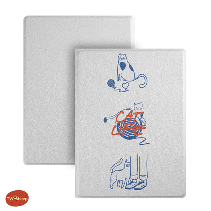 Twosheep Cute Cat & Dog Magnetic Case for Bigme B6 6" eReader – Auto Sleep/Wake, Shellless PU Cover