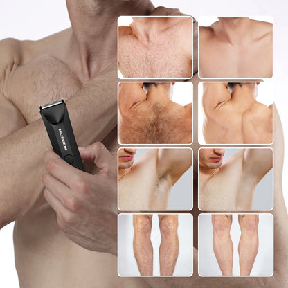 MAXGROOM Body Hair Trimmer for Men | Groin & Pubic | Ceramic Blade | Waterproof Electric Razor