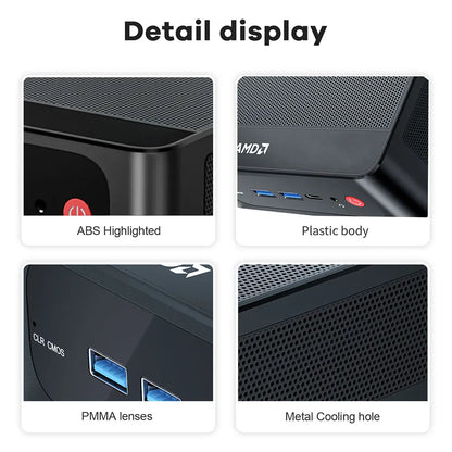 Beelink SER5 Max Mini PC – AMD Ryzen 7 6800U/7735HS, DDR5, WiFi 6, 2.5G LAN