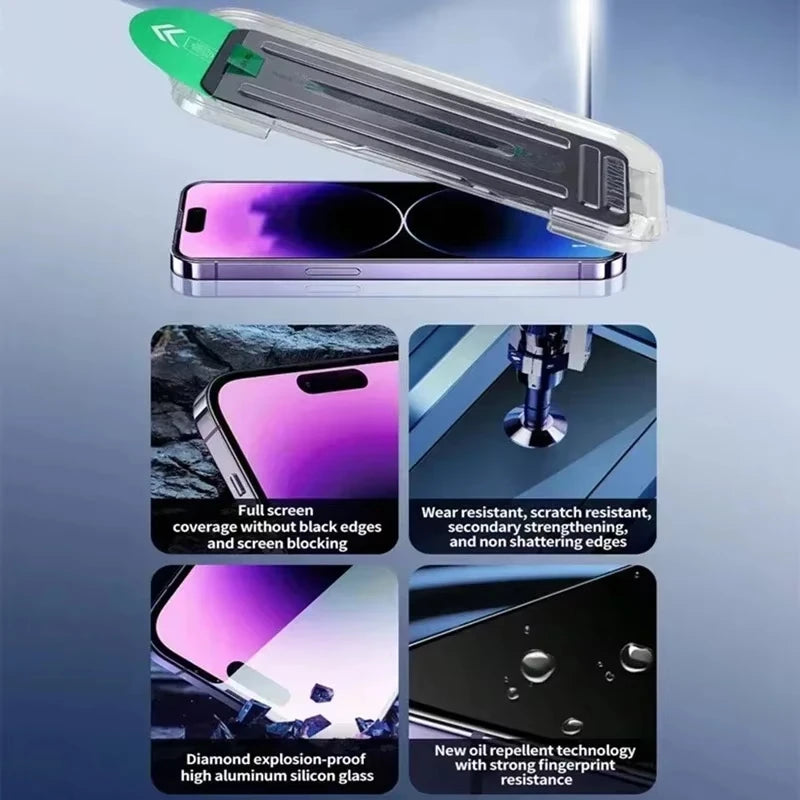 Matte Privacy Screen Protector for iPhone | Anti-Spy Dust-Free Tempered Glass for iPhone 11-17 Pro Max, 16E, XR