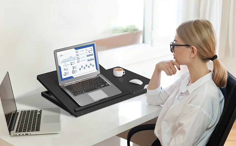 Foldable Laptop & Dining Tray Table – Adjustable Bed & Sofa Notebook Stand