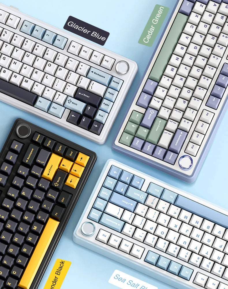 AULA F75 Mechanical Keyboard – 75% Layout, Tri-Mode (2.4G/BT/USB), RGB, Hot-Swap, PBT Keycaps