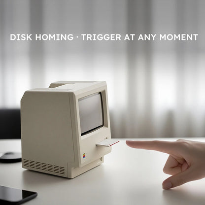Retro Macintosh Alarm Clock – Classic Desktop Ornament with Digital Clock Design