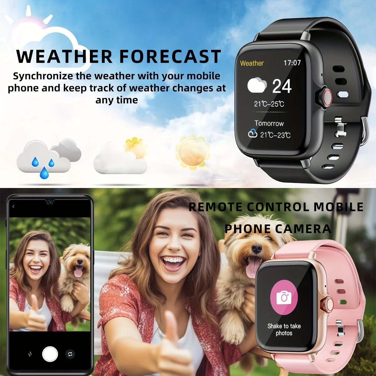 Smart Watch 2025 - 1.83" Display, Bluetooth Calling & Fitness Tracker for Men & Women