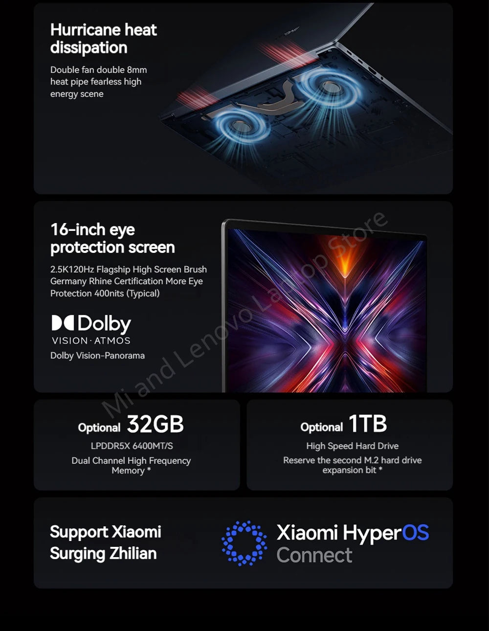 Xiaomi Redmi Book 16 2025 — Intel Core 5-220H, 16/32GB RAM, Up to 1TB SSD, 2.5K 120Hz