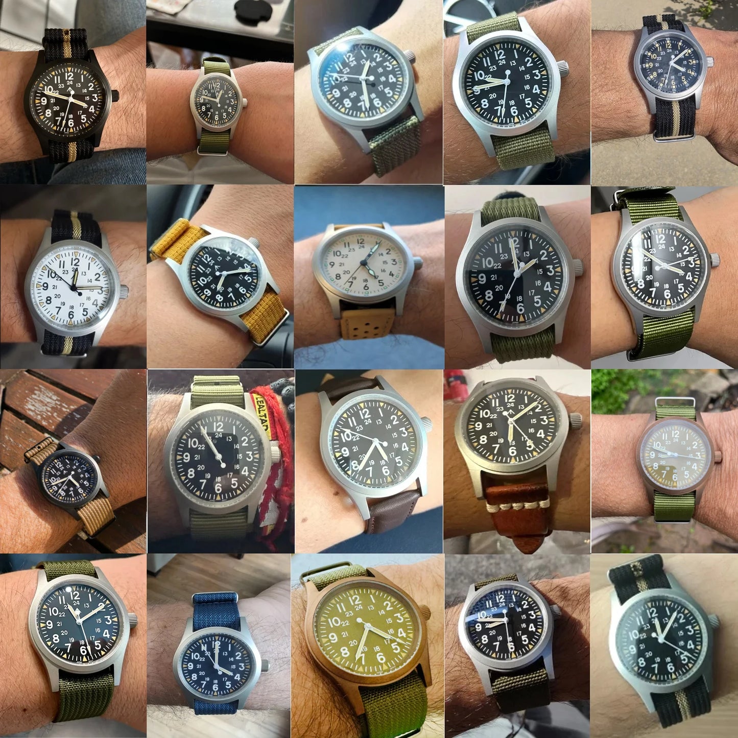 Militado ML05 Vintage Field Watch – 38mm, VH31 Sweep, Sapphire AR Crystal, Luminous