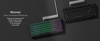 140-Key Cherry Profile Shine-Through RGB PBT Double Shot Keycaps for Cherry/Gateron MX Switches