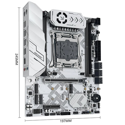 MACHINIST X99 U9 Motherboard – LGA2011-3, DDR4, 3x NVMe M.2, White Armor