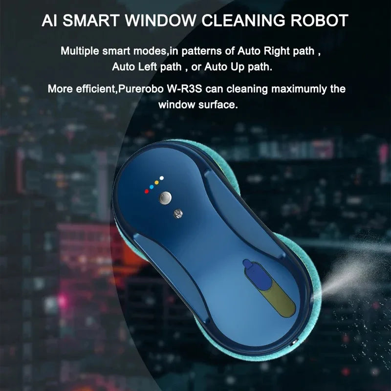 Smart Window Cleaning Robot with APP & Remote Control – Auto Water Spray