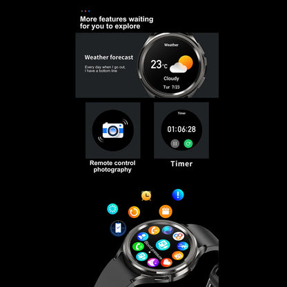 2025 Smart Watch 6 – AMOLED HD Screen, 100+ Sport Modes, IP68 Waterproof, Android & iOS