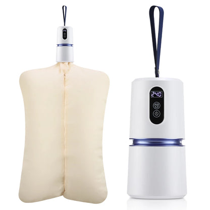 Portable Mini Electric Clothes Dryer – Foldable, Dual Temp, Smart Control, for Shoes, Shirts & Underwear, EU/US