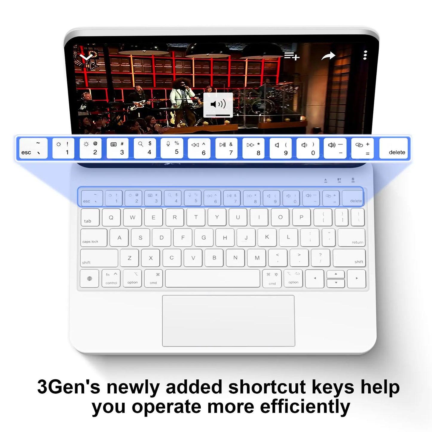GOOJODOQ Magic Keyboard for iPad Pro 11 2024, Air 4/5/6, Pro 12.9, 10th Gen – Cover Case