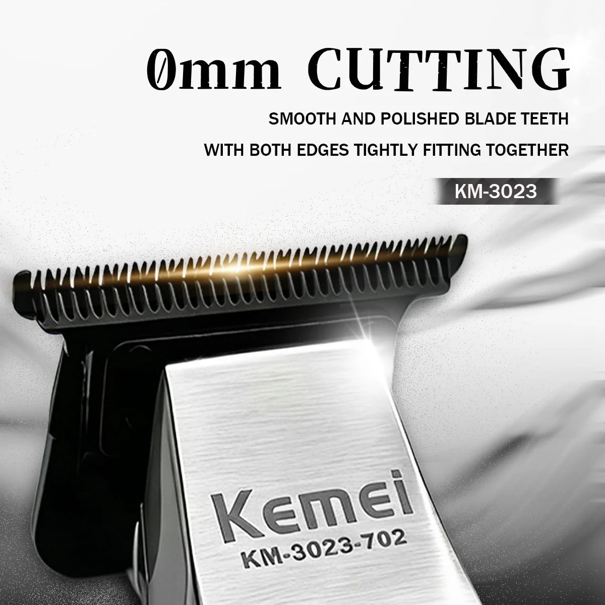 Kemei KM-3023 Professional Hair Clipper – 0mm Rechargeable Trimmer