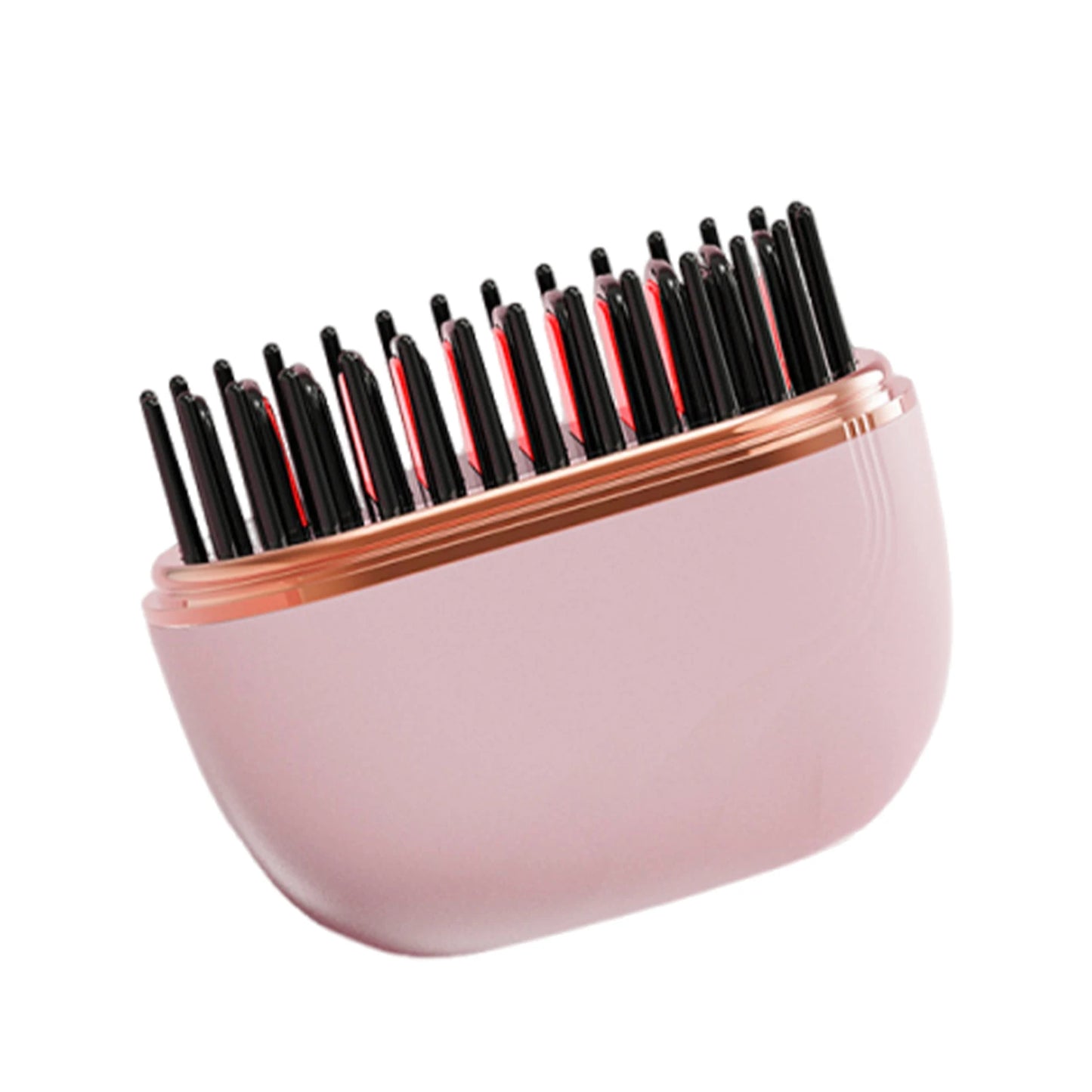 Wireless Hair Straightener Brush – USB Rechargeable, 30s Fast Heat, 3 Temps, Mini Travel Styler