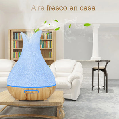 WiFi Smart Air Humidifier & Aroma Diffuser 400ml – Essential Oil, Wood Ball Design