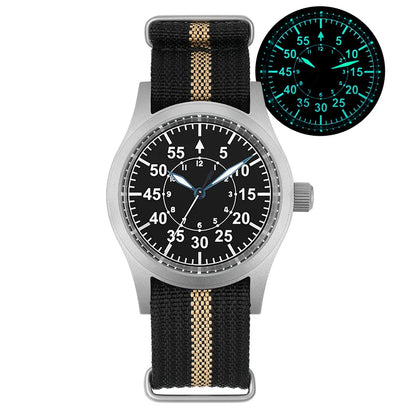 Militado ML05 Vintage Field Watch – 38mm, VH31 Sweep, Sapphire AR Crystal, Luminous