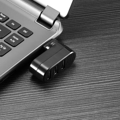 Mini Rotatable USB 2.0 Hub – 3-Port Splitter for PC, Laptop & U Disk